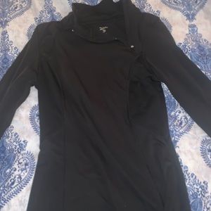 Women’s asymmetrical zip workout jacket